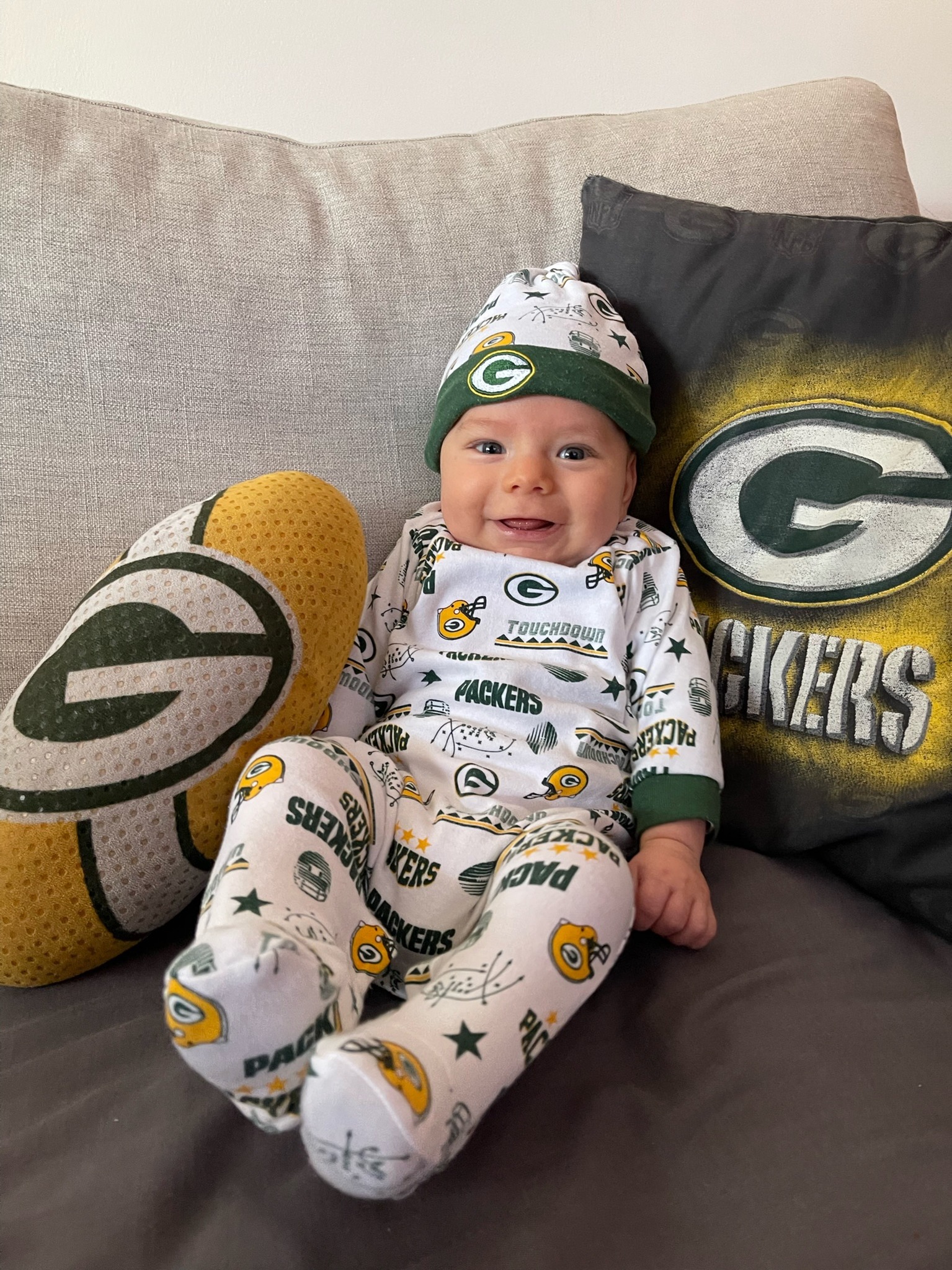 Packers baby/newborn girl Green bay football baby gift girl Packers baby  gift